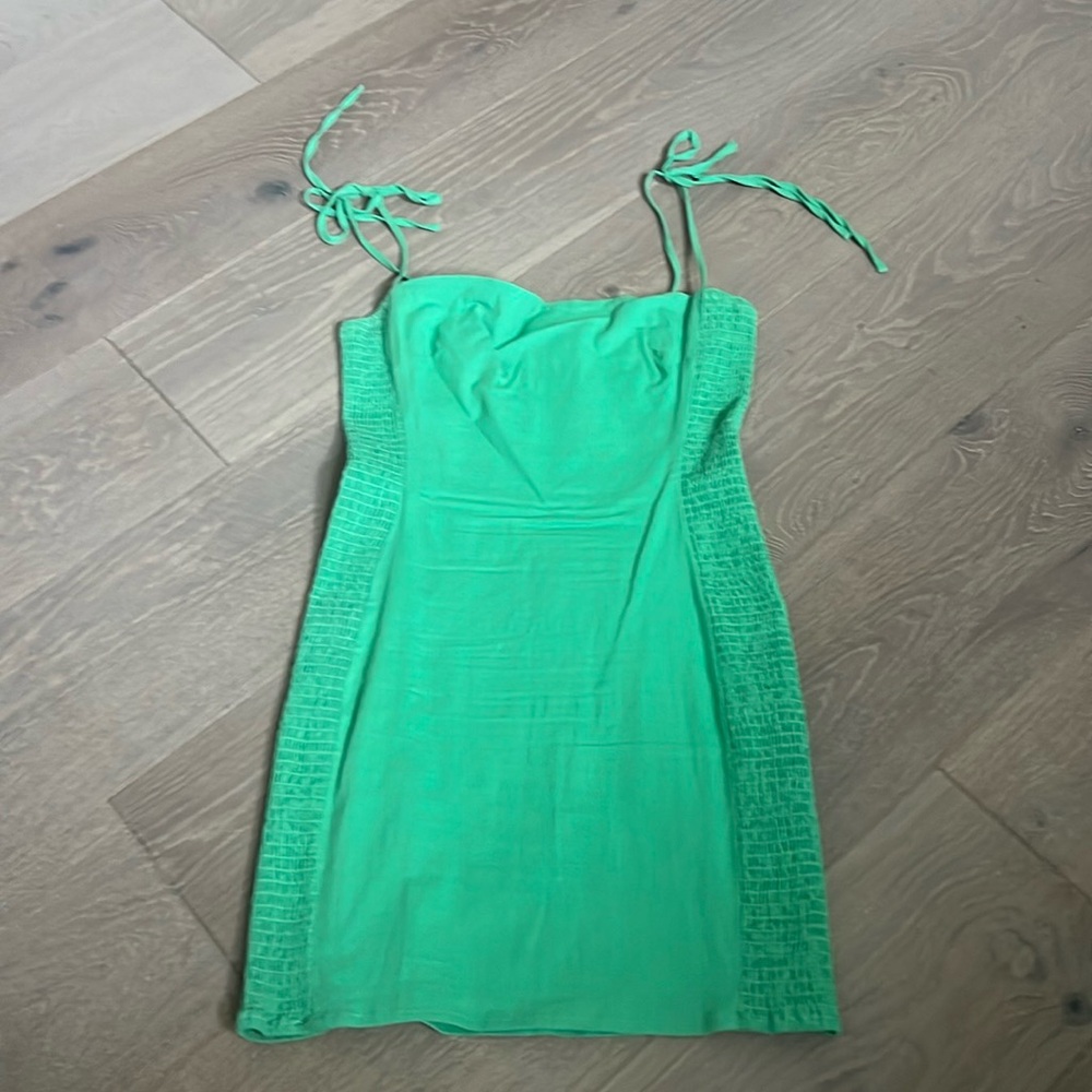 ASTR green mini dress